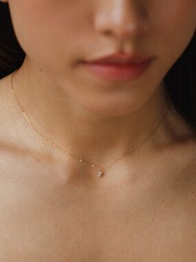 GLDN Aura Birthstone Charm Necklace